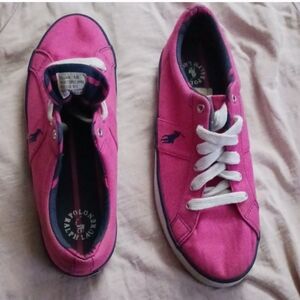 Ralph Lauren Pink Canvas Sneakers